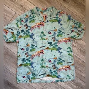 Tommy Bahama Silk Sailfish Florida Campshirt XL